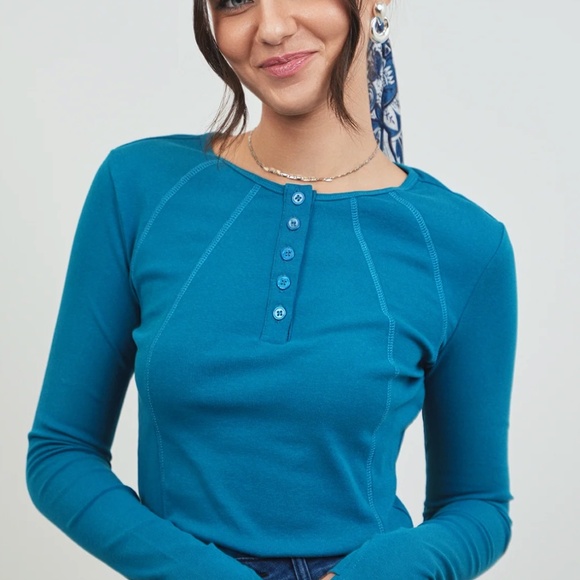 Henley Tee - Picture 1 of 2